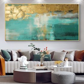 Handmade Oil Painting Large Original Gold Oil Painting on Canvas Abstract Gold Art Painting Bedroom Wall Decor Modern Textured Wall Art Decorativ (style: 01, size: 60x120cm)
