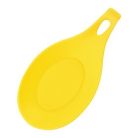Silicone Spoon Mat Easy To Clean Kitchen Mat Shelf Mat Heat Insulation (Option: Yellow)